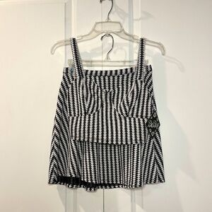 Black and white two piece set size S